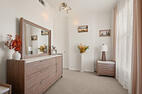 King bedroom dresser and closet storage