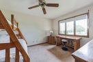 Bedroom 2 - with large desk, ergo stool, & ba