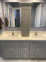 Double vanity w/ storage