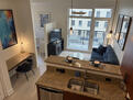 10 foot ceilings, well lit space