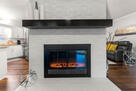 double sided fireplace
