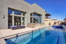 Large pool, waterfall, spa, Views