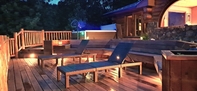 Subtle deck lighting for quiet stargazing
