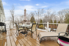 Deck Seating Area with Dining Set and Lounge 