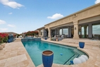 Resort style diving pool w/ hot tub, cold plu