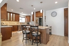 Island seating for 2 in kitchen
