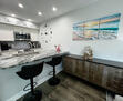 Bar stool seating off the kitchen