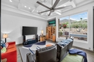Leather theater seating & sleeper sofa with 6