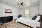 Queen bed in BR3 with desk for work