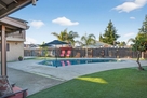 Swimming pool and Backyard View