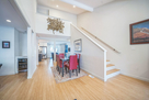 6-person dining, Vaulted ceiling