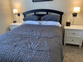 Queen bed and two large nightstands