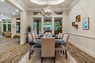 Formal dining with elegant lighting