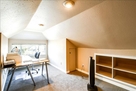Private upstairs office with  printer/storage