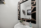 Pedestal sink downstairs 1/2 bath