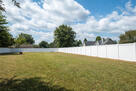 Spacious and private backyard
