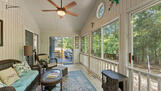 Sunroom may be accessed from master bedroom.
