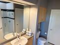Extra storage cabinetsf in the bathroom
