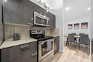 Microwave, Oven and plates, glasses, cup