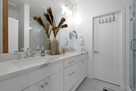 Master bathroom vanity and walk-in closet
