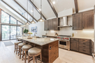 Kitchen with island seating