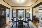 Formal dining with built-in sideboard.  High