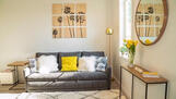Pull out sofa for relaxation or additional sl