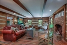 Beautiful LR with Brick Fireplace.