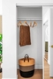 Large closets in the bedroom, offering plenty