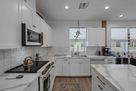Kitchen - Cafe appliances and granite counter