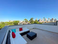 Roof top patio with downtown view