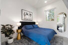 Casita bedroom, TV, WIC