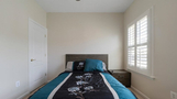 Full size bed and night stand with usb ports.