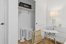 Baby amenities include gate and high chair.