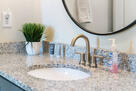 Spacious bathroom.
