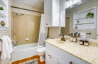 ensuite bathroom off of the primary bedroom