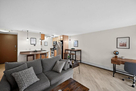 Living room into kitchen
