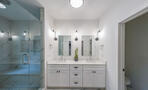 Master bathroom front view