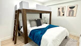 Option 1: Queen sized and twin sized bunk.