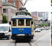 Trolley picks up next door