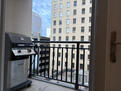 Gas grill on the balcony