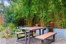 Perfect Location, Tiki Backyard Layout