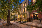 Building exterior at dusk