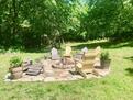 Fire pit patio for chilling out or roasting m