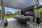 Cover great for sunny days, overlooking turf