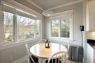 Table seating for 4 in kitchen with view to r