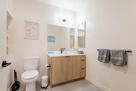 Modern bathroom with vanity
