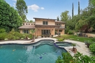 Back yard and pool