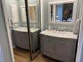 New Vanity and mirror in Master