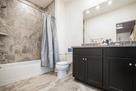 Full Double Vanity Master Bath with Rain Show